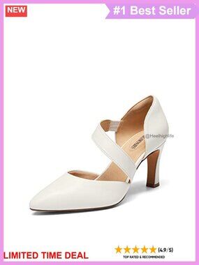 Women's Pointed Toe High Heel Pumps 3 Inch Stiletto Work Wedding Shoes
